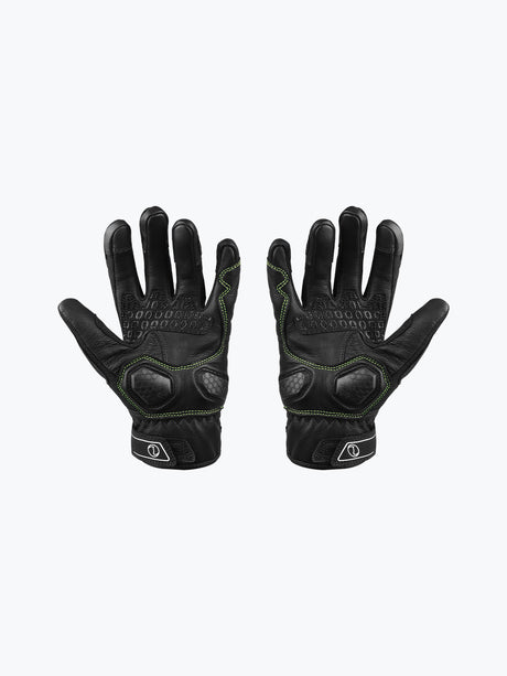 Rynox Tornado Pro 3 Gloves-Black HI-VIZ Green