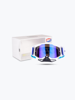 Goggles 100% - 212 Blue Plain With Box