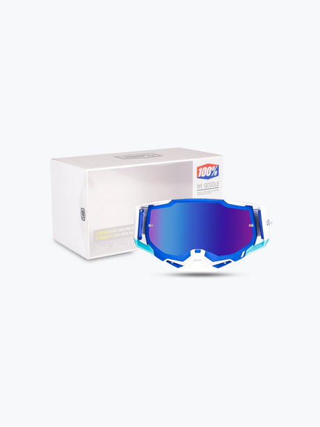 Goggles 100% -212 White Blue Tint