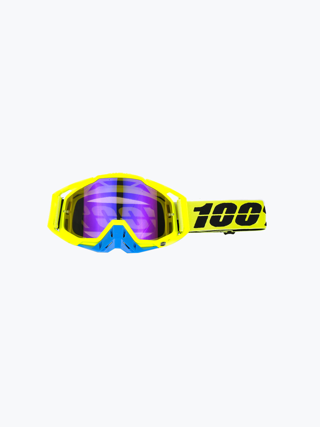 100% Goggles Yellow Blue Plain Tint