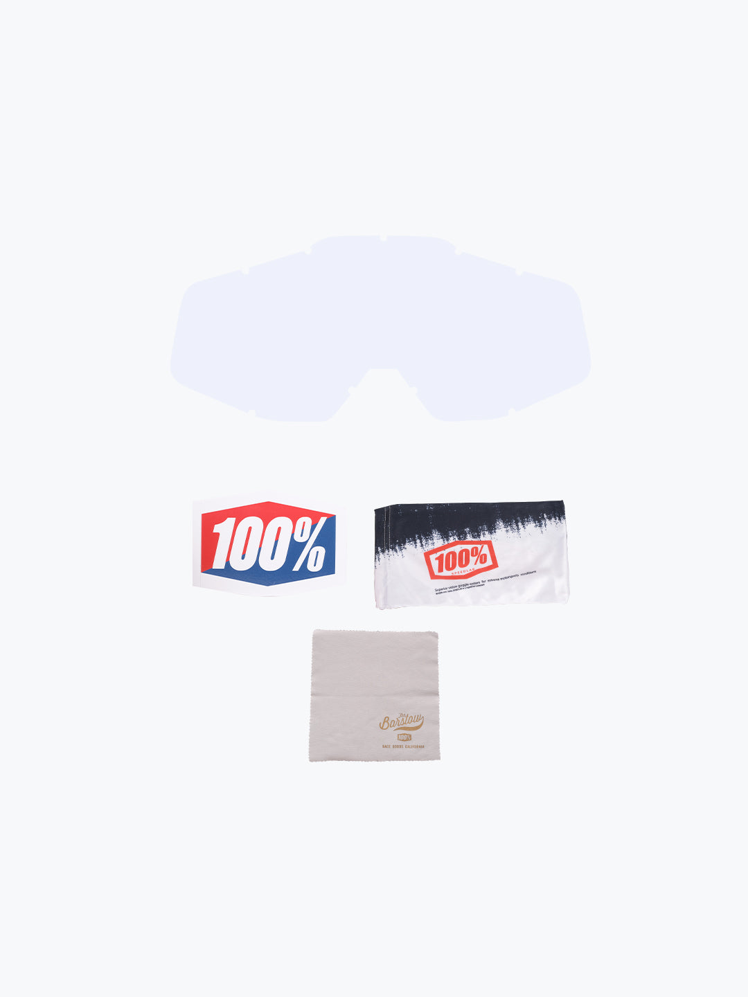 100% Goggles Red Blue Plain Tint