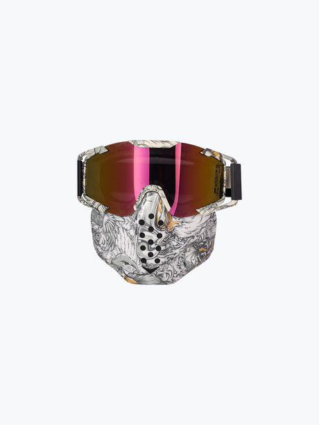 BSDDP Goggles With Mask Rainbow Tint Nose Hole Odin Graphics