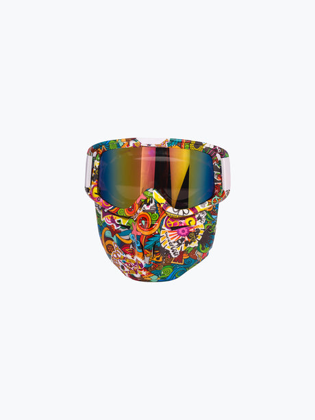 BSDDP Goggles With Mask Disco Multi Color