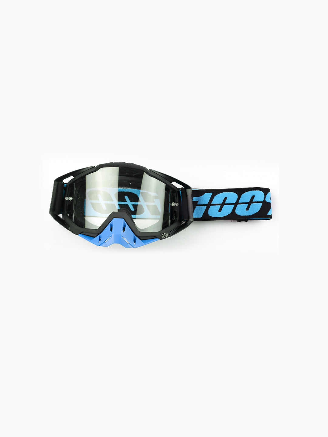 100% Goggles Black Blue Plain Tint