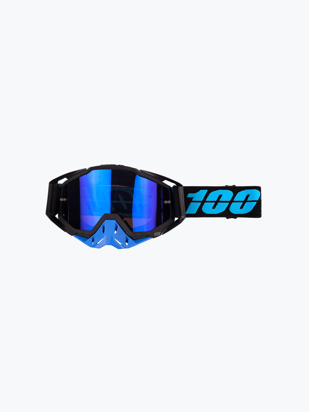 100% Goggles Black Blue Tint