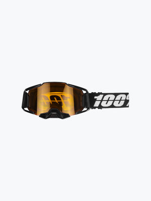 100% Goggles Black Yellow Tint