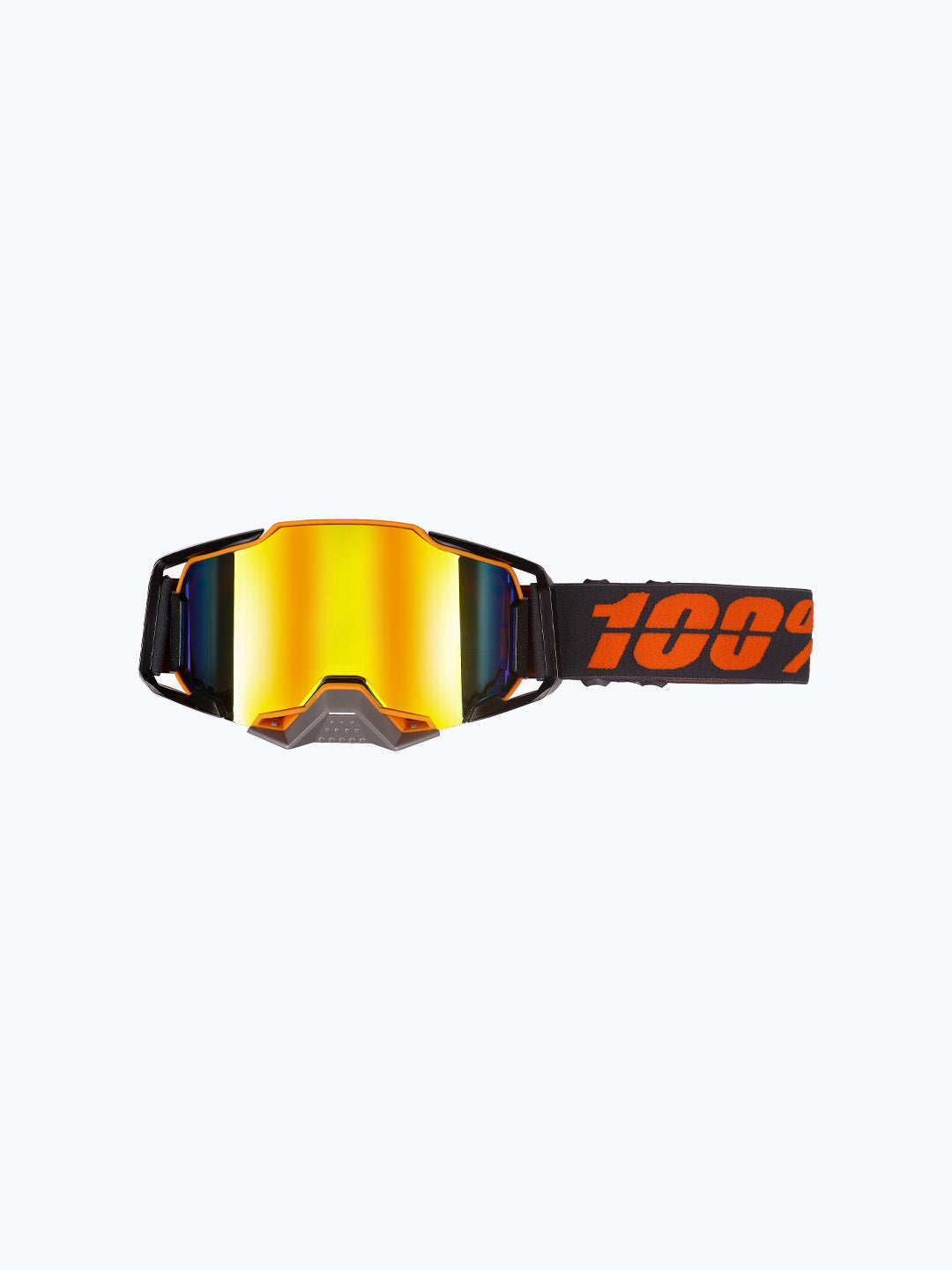 100% Goggles Orange Grey Rainbow Tint