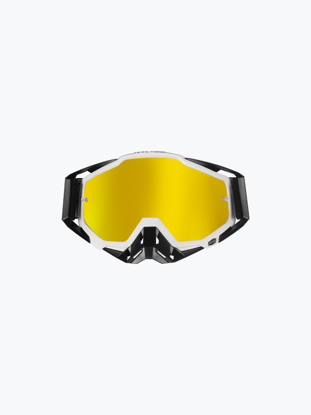 100%  Goggles Black White Gold Tint