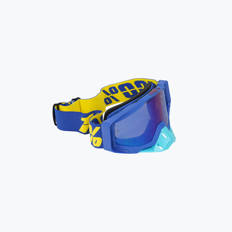 100% GOGGLES LIGHT BLUE NOSE BLUE TINT WITH BOX