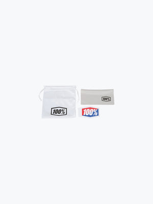 100% GOGGLES RED NOSE WHITE GOLD TINT WITH BOX