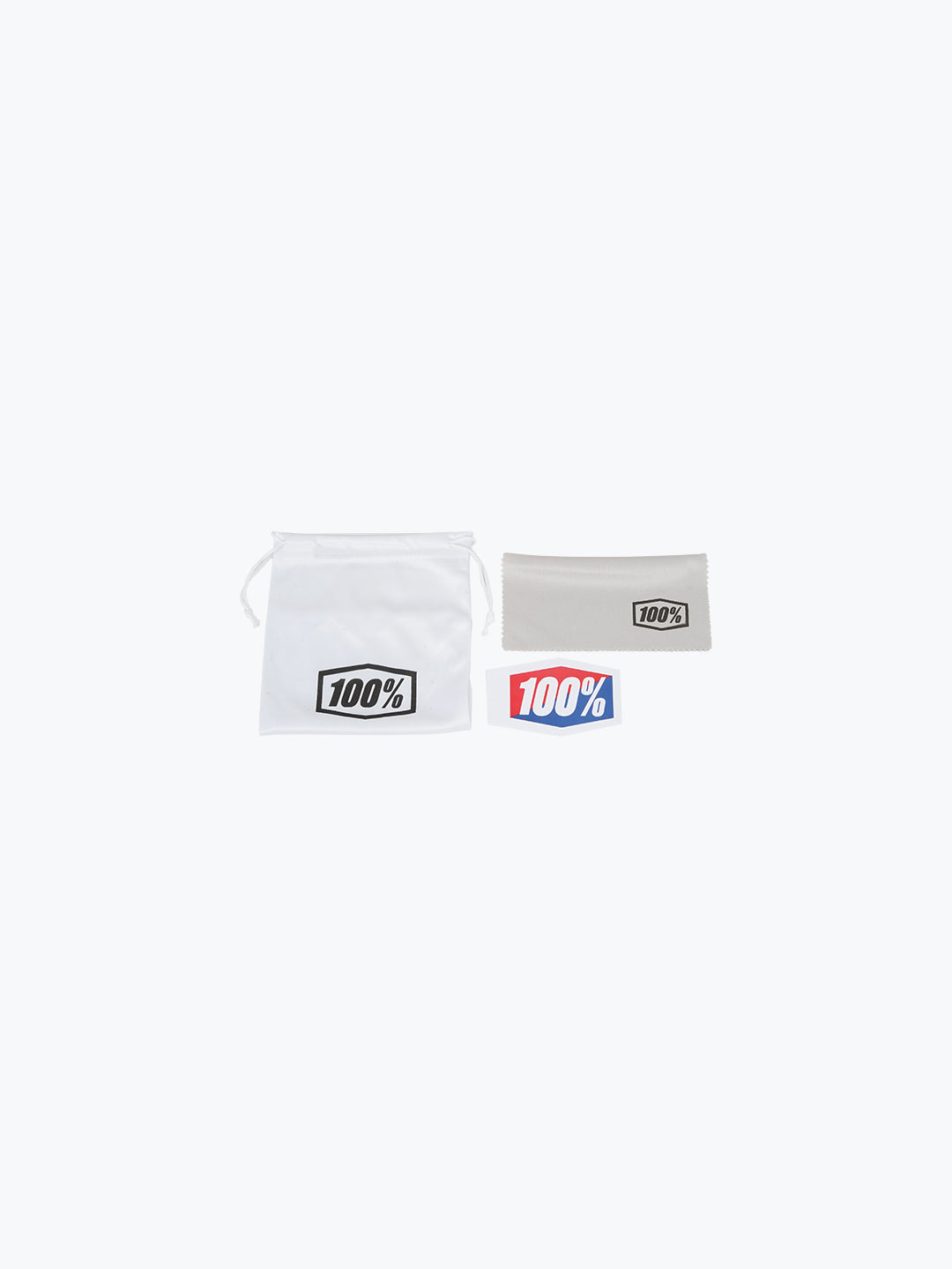 100% GOGGLES WHITE NOSE & FRAME BLUE TINT WITH BOX