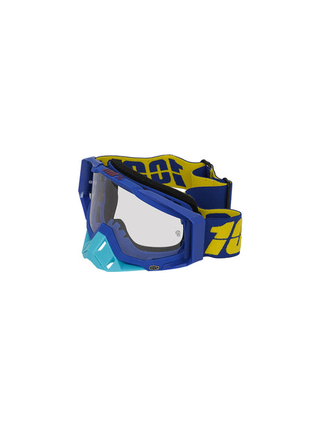 100% GOGGLES BLUE NOSE BLUE YELLOW CLEAR TINT WITH OUT BOX