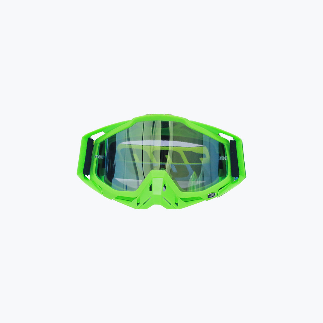 100% GOGGLES GREEN NOSE GREEN TINT WITH BOX