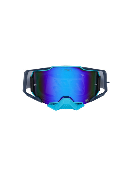 100% Armega Replica Goggles With Box DARK BLU.F BLUE.N BLUE Tint
