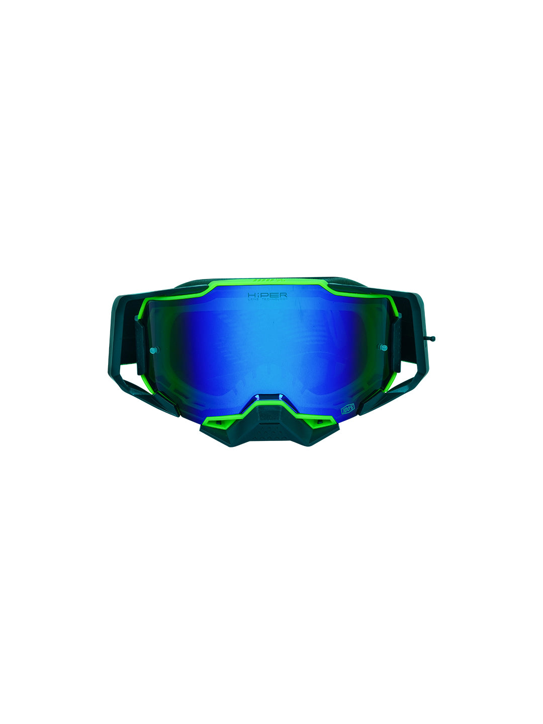 100% Armega Replica Goggles With Box BLK GRN.F BLK.N BLU Tint