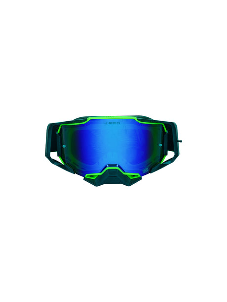 100% Armega Replica Goggles With Box BLK GRN.F BLK.N BLU Tint