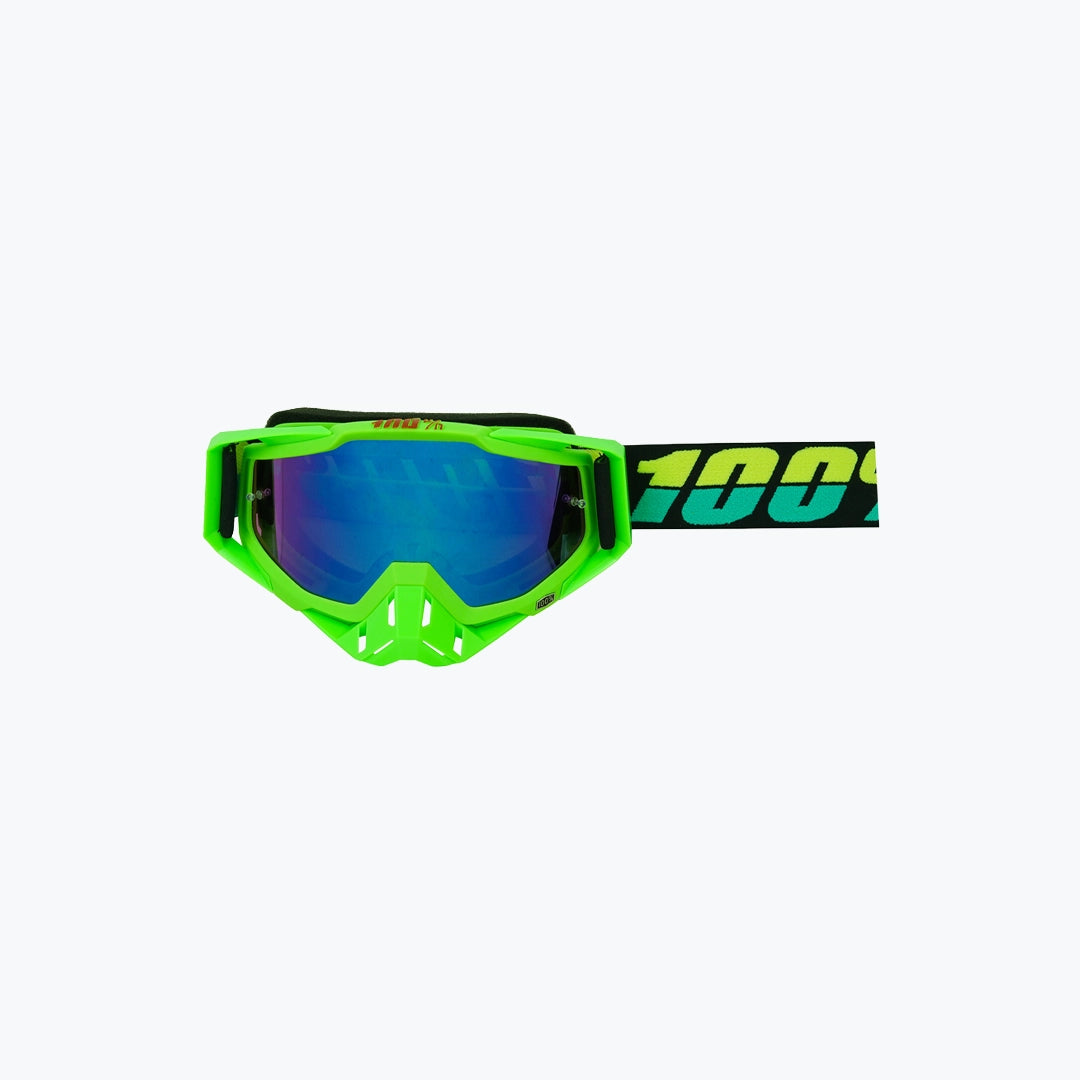 100% GOGGLES GRN.F GRN.N BLUE TINT WITH BOX