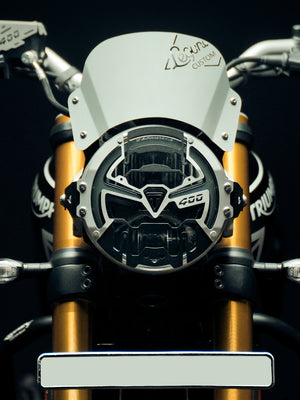 LEGUNDARY TRIUMPH SPEED 400/T4/SCRAMBLER 400XC COSMIC HEADLIGHT GRILL