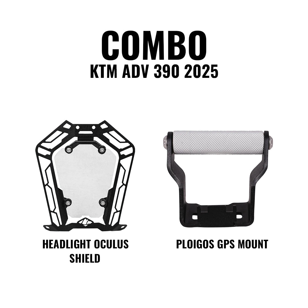 Legundary ADV 390 2025 Headlight Oculus Shield X GPS Mount