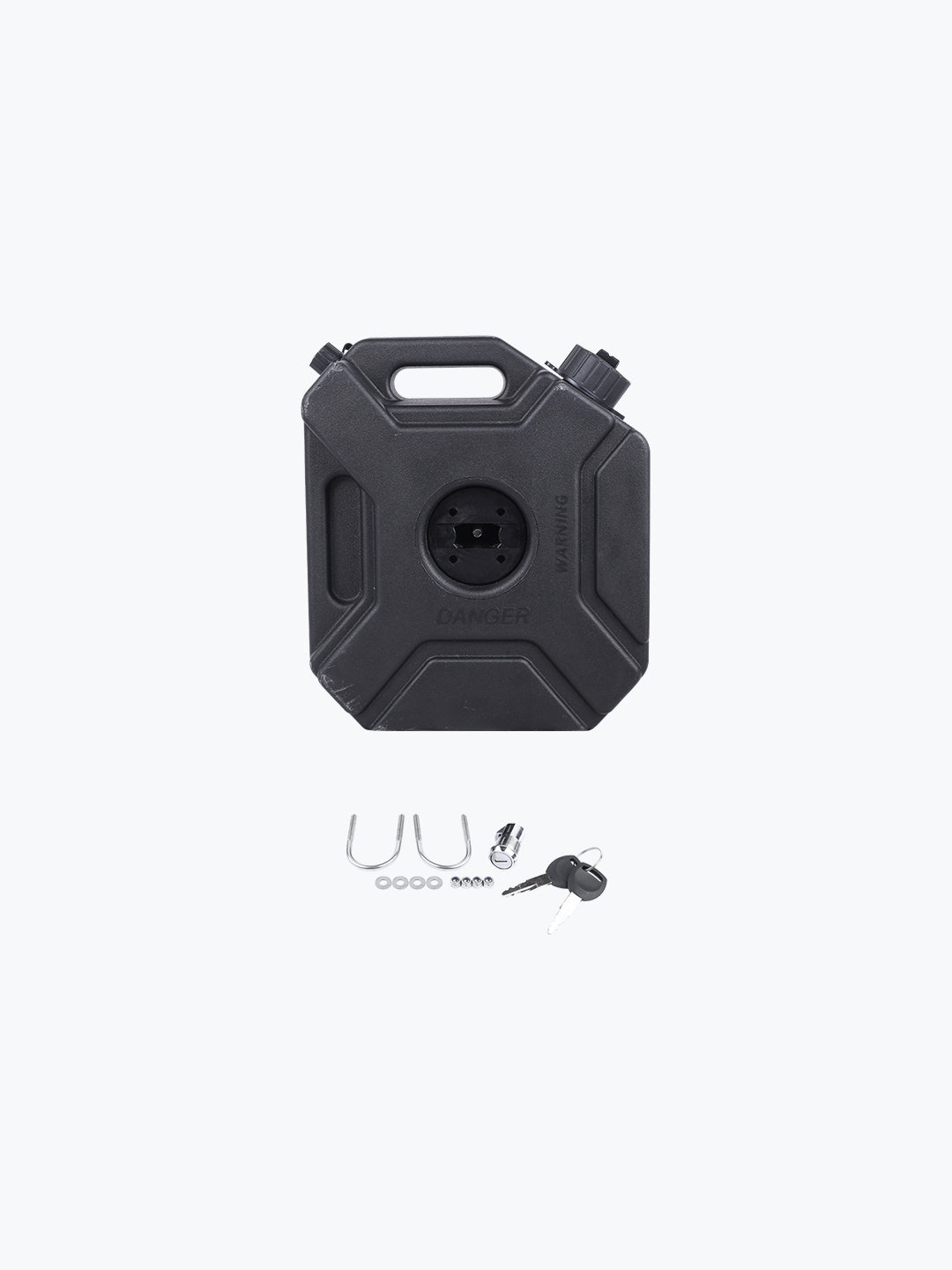 Jerrycan With Key Locking Fittings 5LTR Black