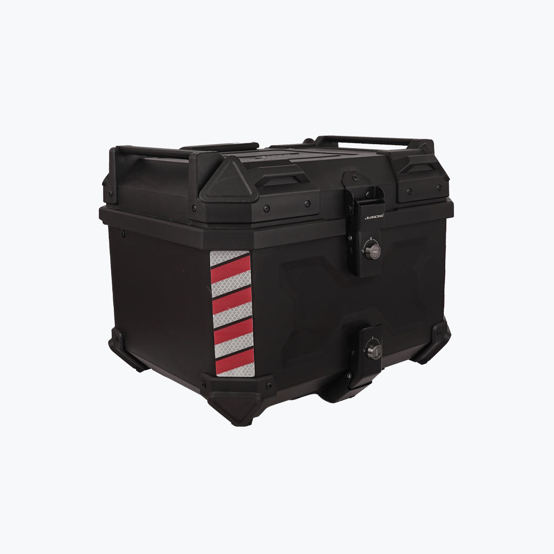 JB RACING TOP CASE X45L ECONOMY BLACK WITH BACKREST PAD | GS