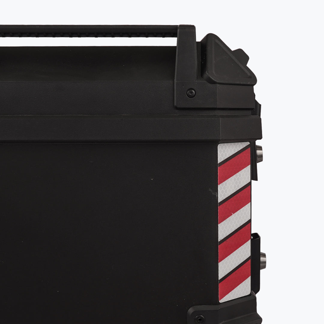 JB RACING TOP CASE X45L ECONOMY BLACK WITH BACKREST PAD | GS