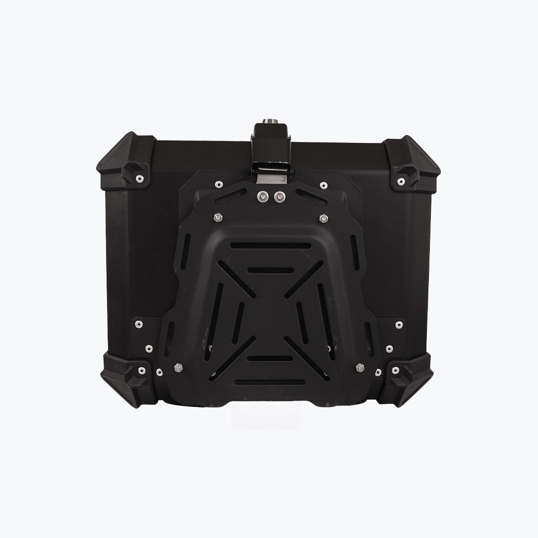 JB RACING TOP CASE X45L ECONOMY BLACK WITH BACKREST PAD | GS