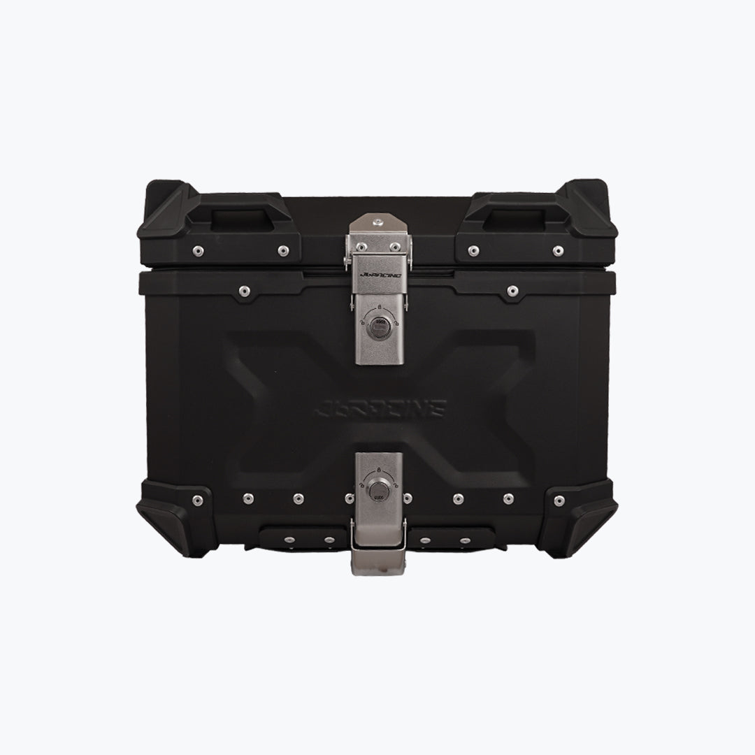 JB RACING TOP CASE 45L BLACK PREMIUM WITH BACK REST PAD  | GS01