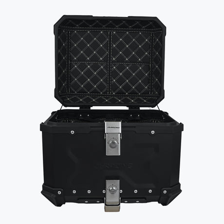 JB RACING TOP CASE 45L BLACK PREMIUM WITH BACK REST PAD  | GS01