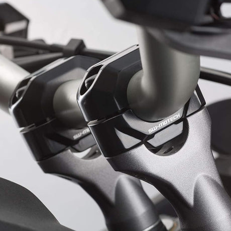 SW-MOTECH 30MM HANDLEBAR RISERS/22MM HANDLEBARS BLACK