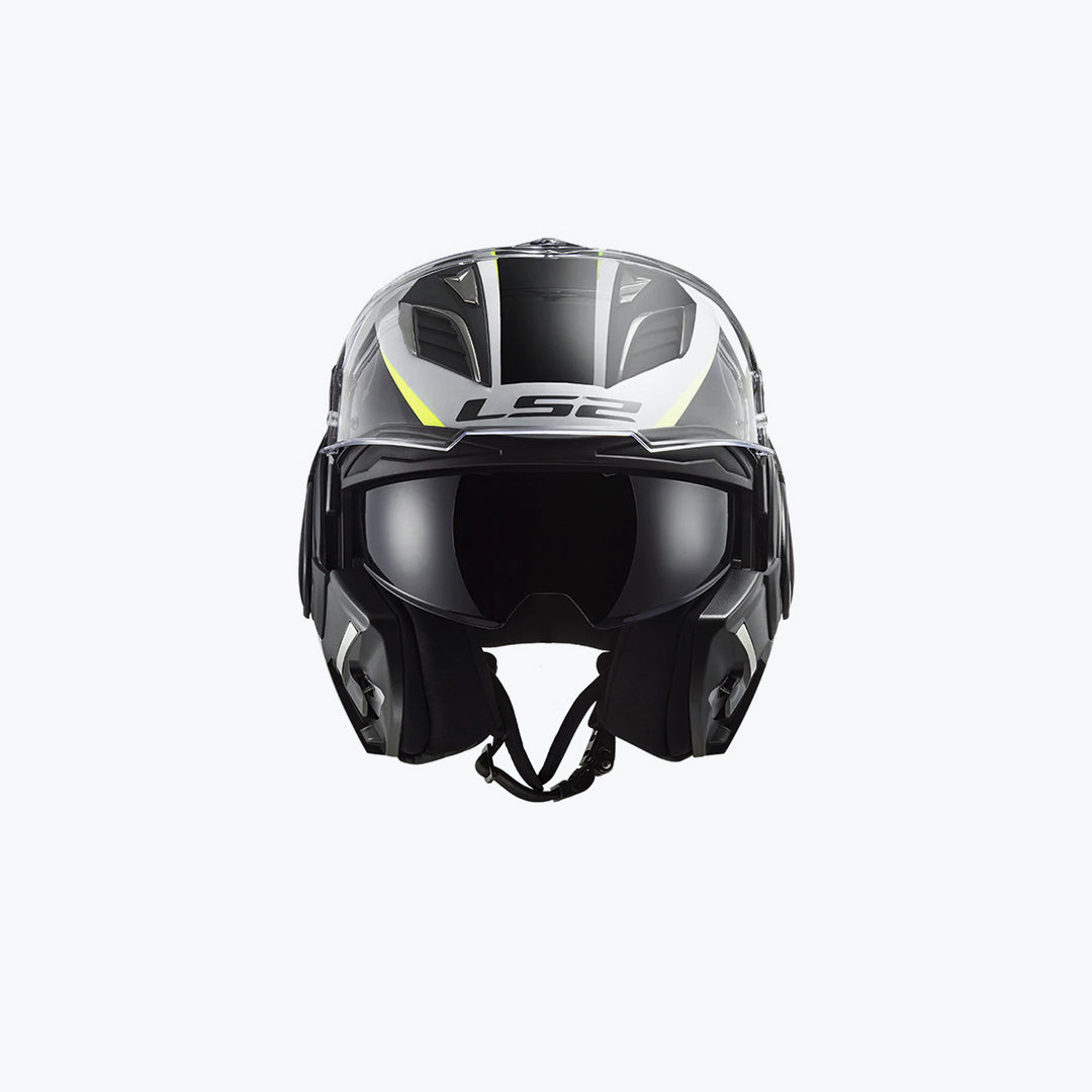 LS2 FF900 Valiant II Codex White Black