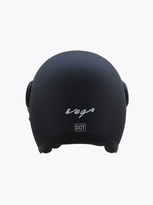 Vega Jet With Visor Dull Black