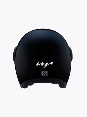 Vega Jet With Visor Black