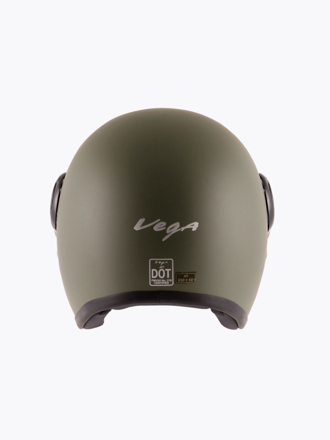 Vega Jet With Visor Dull Army Green