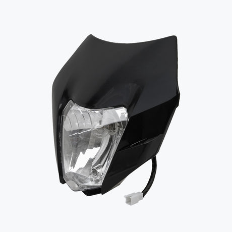 KTM RALLY TYPE UNIVERSAL BULB HEAD LIGHT - BLACK