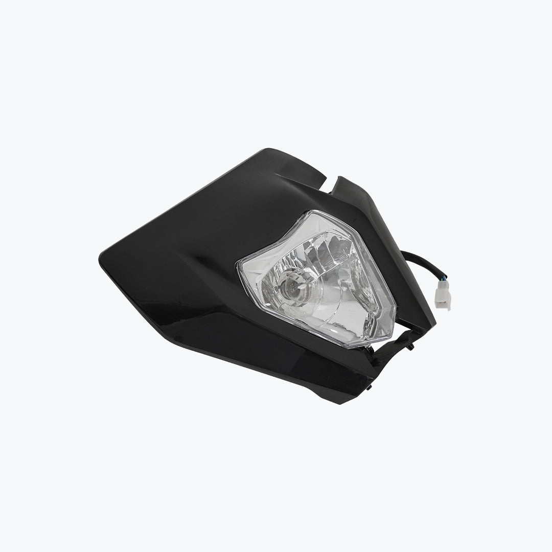 KTM EXC RALLY TYPE BULB HEADLIGHT BLACK / WHITE