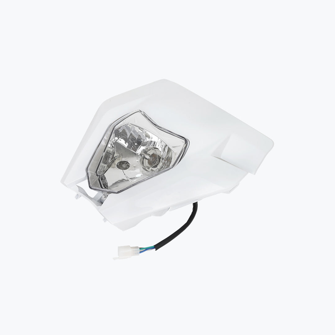 KTM EXC RALLY TYPE BULB HEADLIGHT BLACK / WHITE