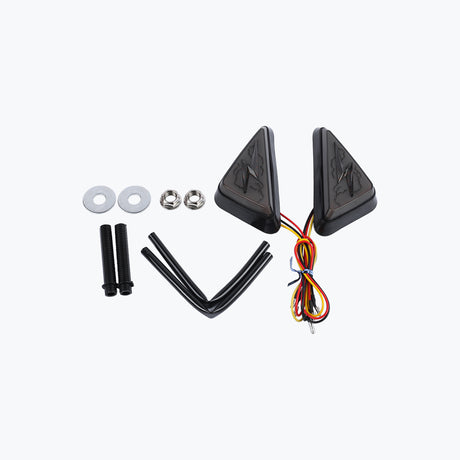 HJG D-298 THUNDER FLUSHMOUNT RUNNING INDICATOR YLW BLU