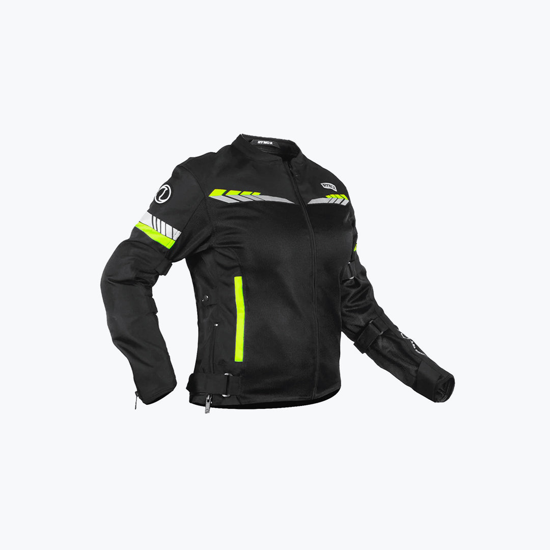 RYNOX AIR GT 4 Women Jacket Black Fluoro Green