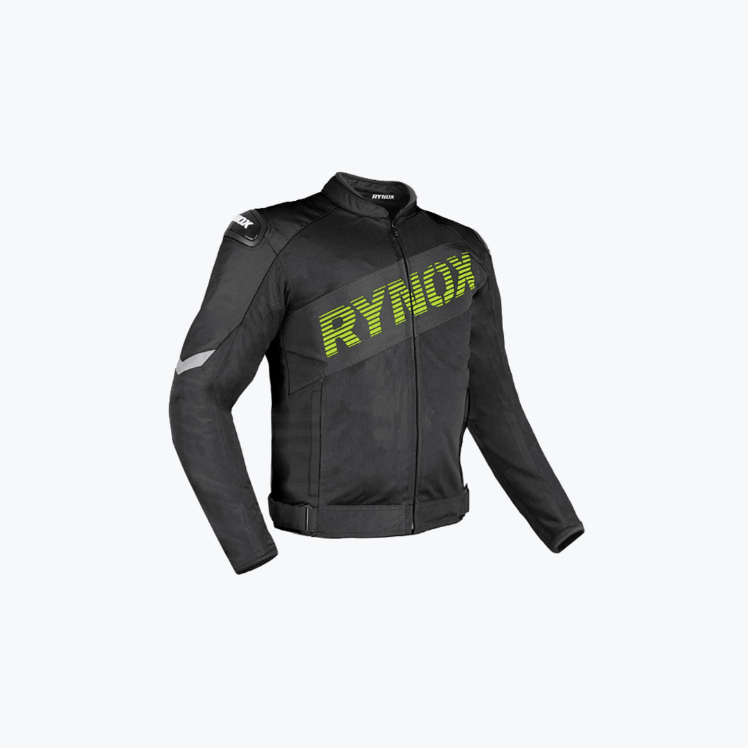 RYNOX Delta GT Jacket Black HI-VIZ Green