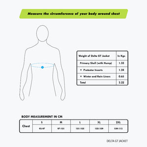 RYNOX Delta GT Jacket Black HI-VIZ Green