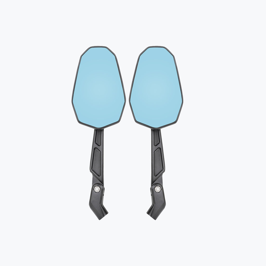 OCTAGON REAR VIEW UNIVERSAL MIRROR BLUE TINT H3601