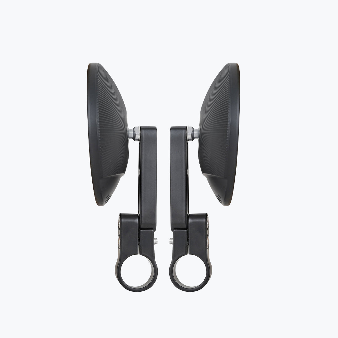 BIG ROUND MIRROR BLACK SH-204