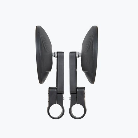 BIG ROUND MIRROR BLACK SH-204
