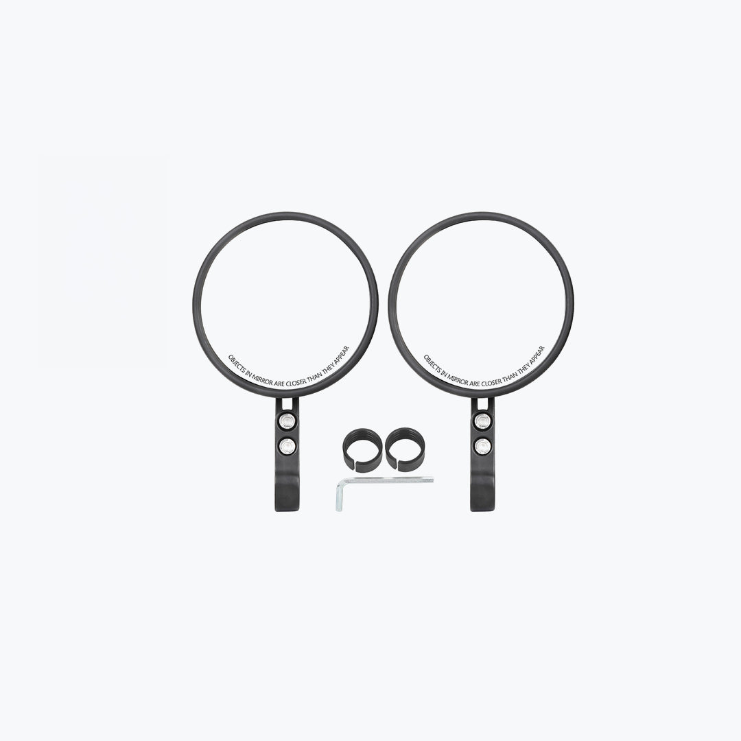 BIG ROUND MIRROR BLACK SH-204