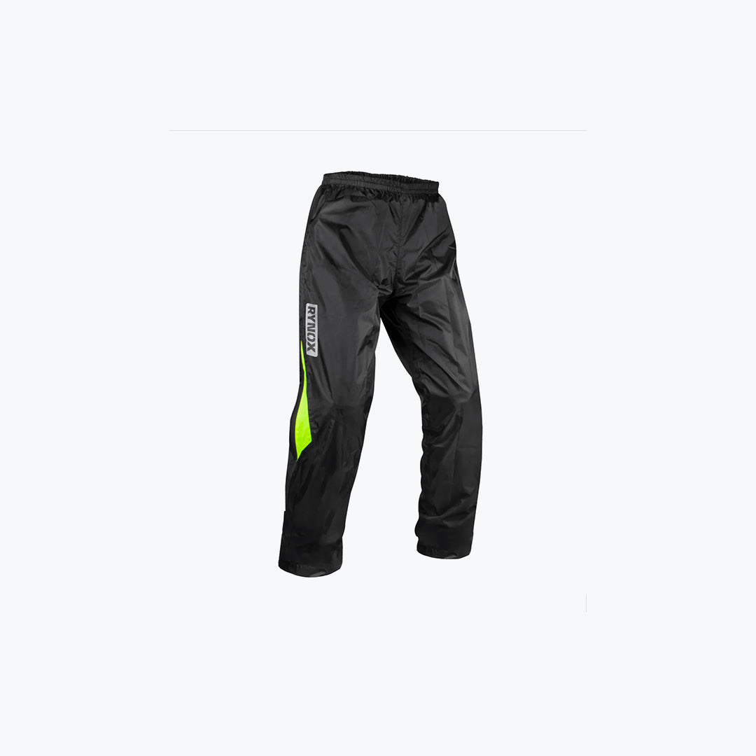 RYNOX H2GO Pro Rain Pants Black HI VIZ Green