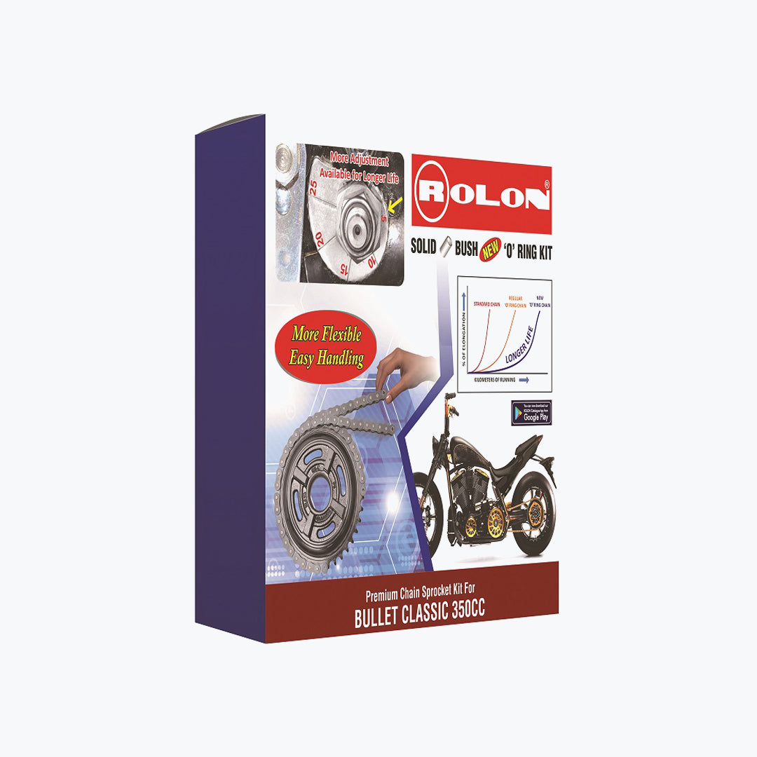 ROLON CHAIN SPROCKET KIT CLASSIC 350 SILVER CL093