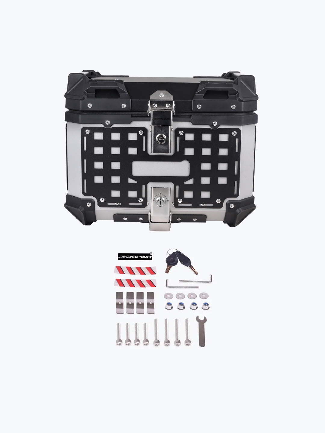 JB Racing TC 3D Mesh 45L Silver With Backrest Pad