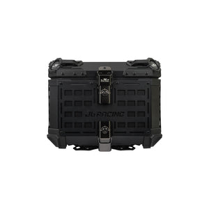 JB RACING Top Case 45L BLACK FENCE V1.0 PREMIUM BLACK WITH BACKREST PAD
