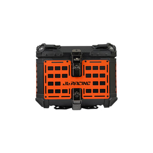 JB RACING Top Case 45L FENCE V1.0 PREMIUM BLACK WITH BACKREST PAD